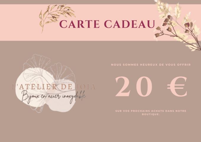 CARTE CADEAU 20€