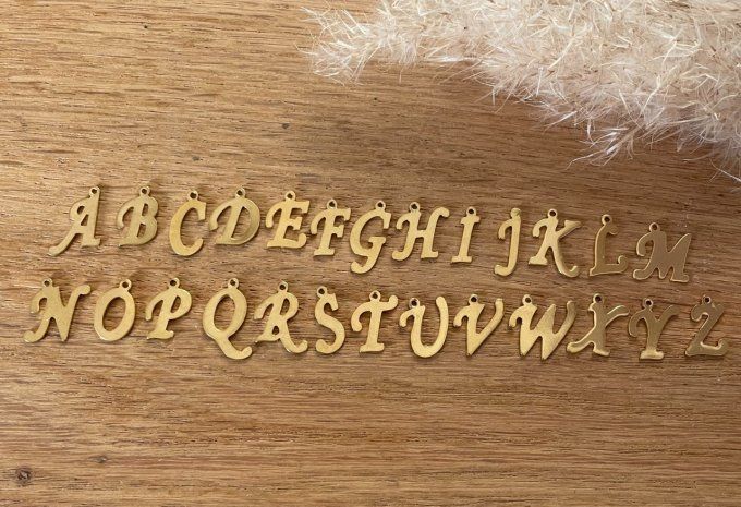 LETTRES DE L'ALPHABET DOREES