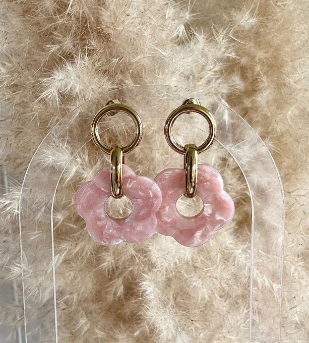 BOUCLES D'OREILLES ROSA